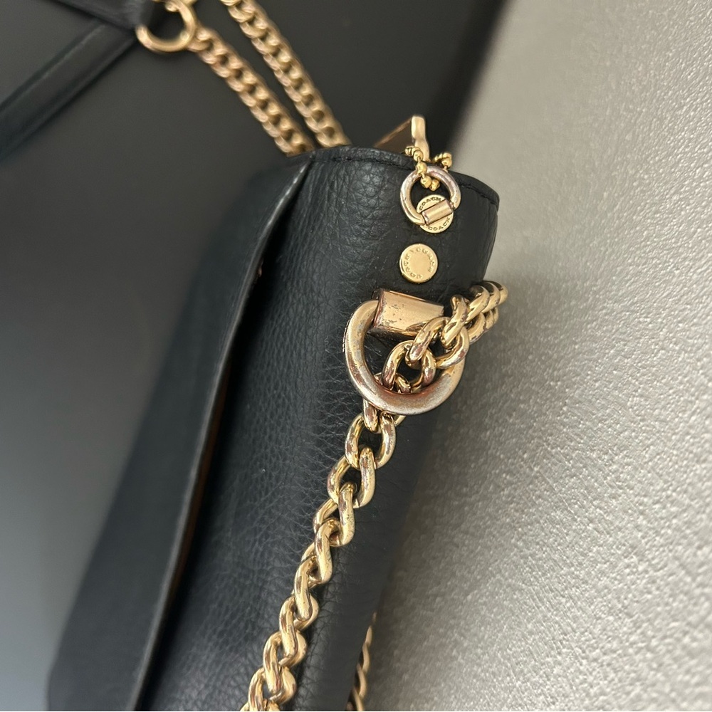 Coach Klare Diary Embroidered Black Leather Crossbody Bag C8283 - Picture 14 of 15